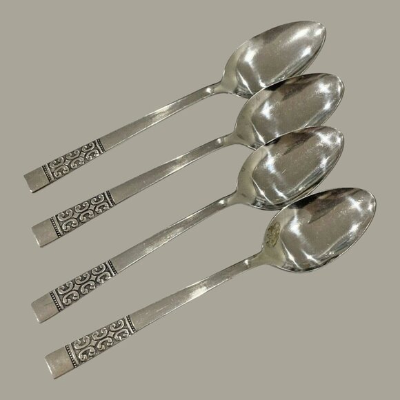 Roger's Co Casa Vista Artisan Spoon Open Ring Size 7 Vintage Stainless Steel - Picture 11 of 16